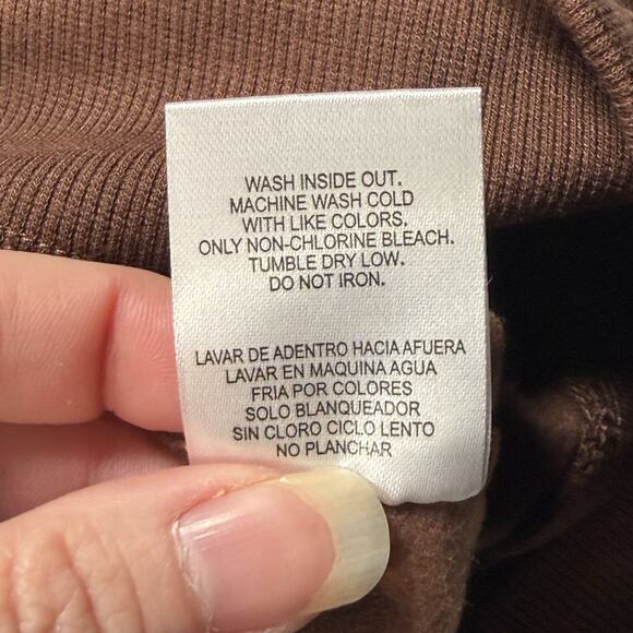 Disney Mickey & Friends Womens Size Large Graphic Sweatshirt Unbothered Brown - Picture 7 of 8